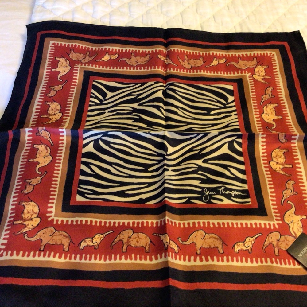 NWT Vintage Jim Thompson Handkerchief scarf